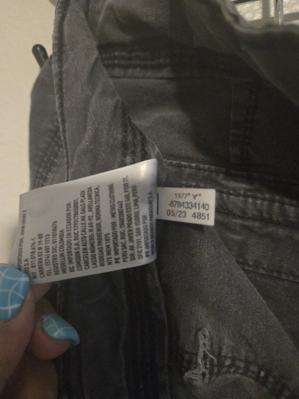 American Eagle Gray Stretch Cargo Pants Women's Size 4 Y2K Utility Wide Leg - Picture 5 of 16